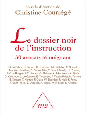 cover image of Le Dossier noir de l'instruction